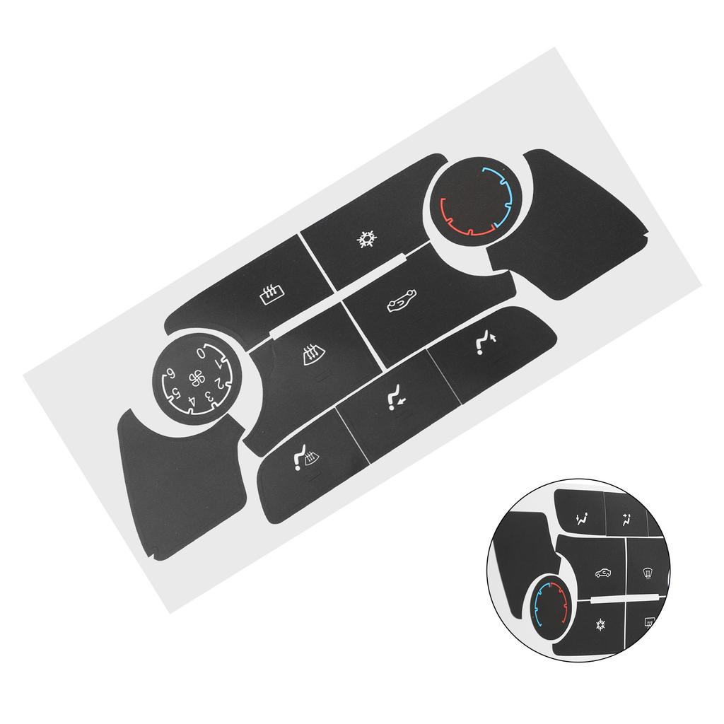 Enhance Your Driving Experience With Black Button Repair Decal Sticker Set For Buick Verano AC Climate Control