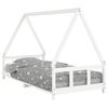 VidaXL Bed Frames for Children, Single Bed with Slatted Base, Bedroom Furniture, Scandinavian, White 90x200 Cm 834454