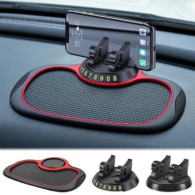 Car Multi Functional Mat Phone Holder Non Slip Sticky Anti Slide Dash Phone Mount Silicone Dashboard Car Pad Mat Amagi