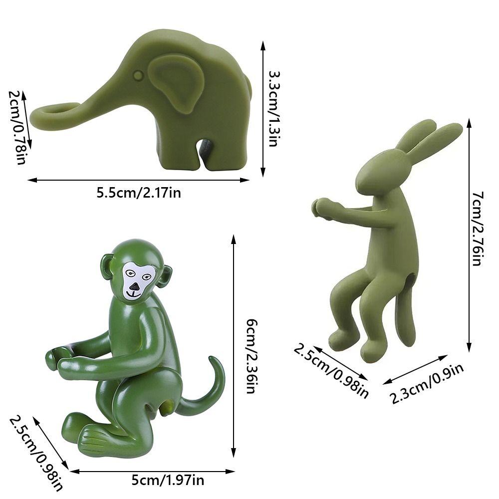 Rabbit/Monkey/Elephant Plant Stakes Silicone Hydroponics Stabilizer  Hydroponics System