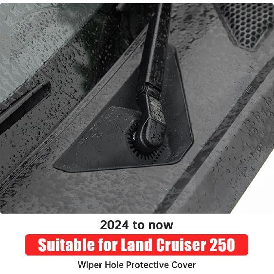 

Защитная крышка отверстия стеклоочистителя для Toyota Land Cruiser 250 & 1958 Prado LC250 2024-2025, Внешняя сетка-фильтр для отверстия переднего стеклоочистителя, Защита от засорения