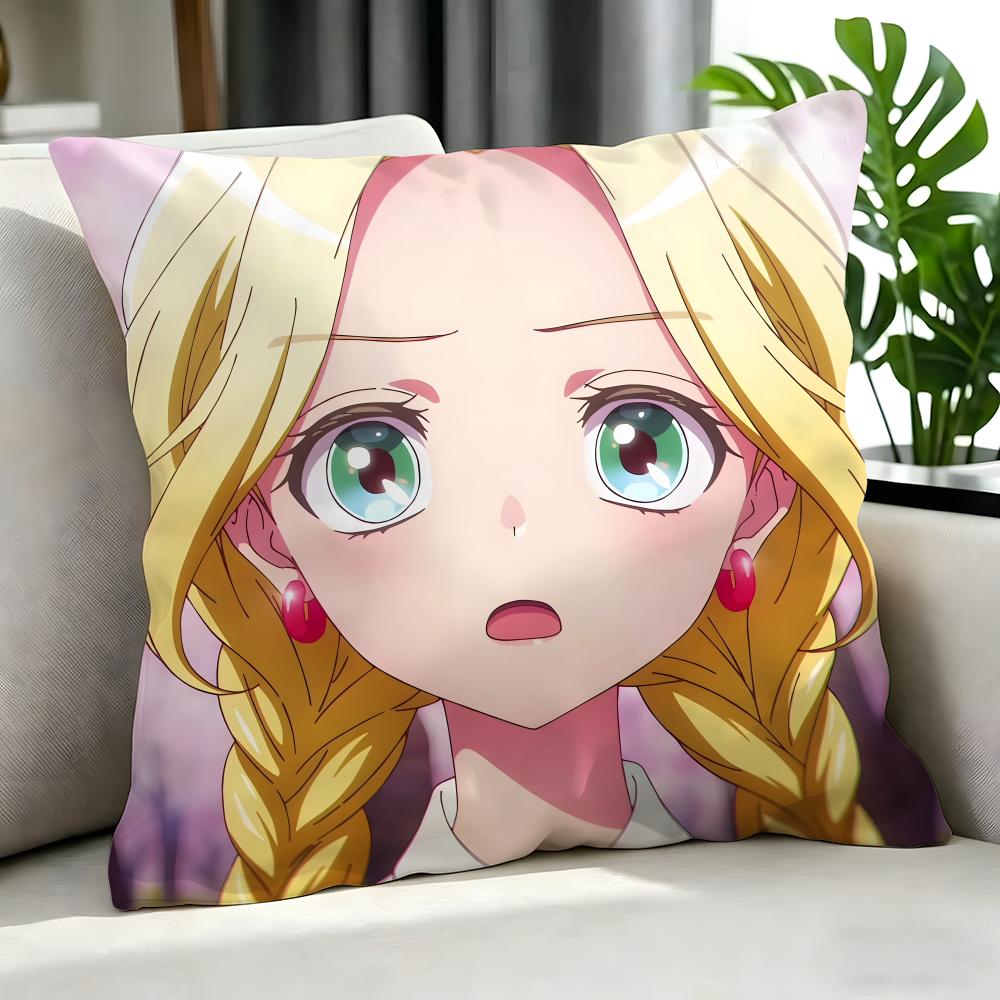 Anime Maebashi Witches Cushion Cover Cushion Cover Set 4Pcs 50X50 45X45 40X40 Pillowcase Decorative Sofa Home Decor