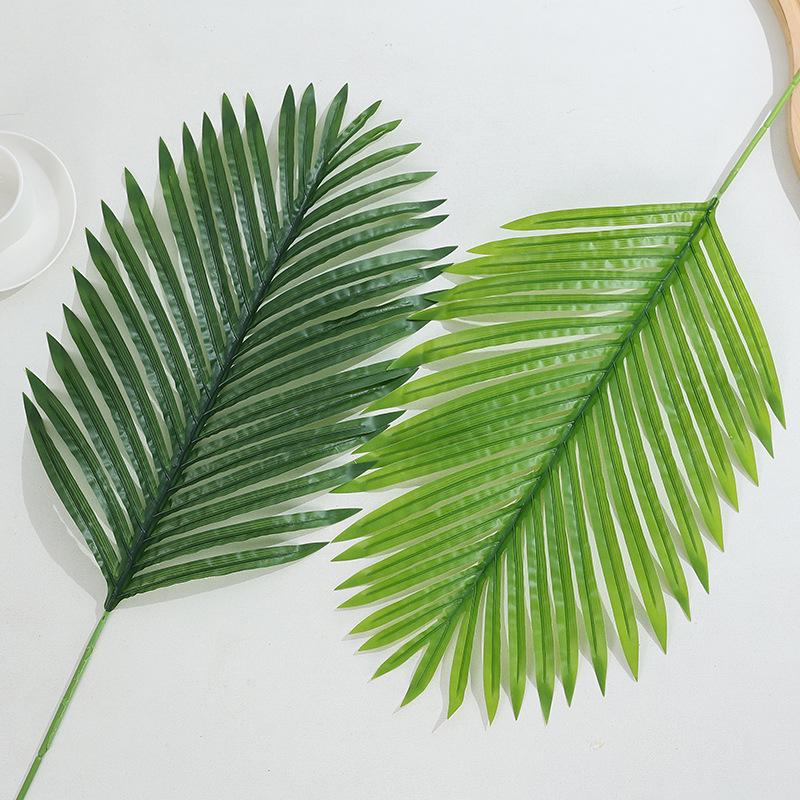 Artificial Coconut, Cycad, Palm Tree, and Flower Basket Leaves Set