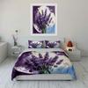 Lavender Floral Art Home Decor Multiple Sizes Kid'S And Adults' Bedroom Exquisite 3Pc Bedding Set, Gift