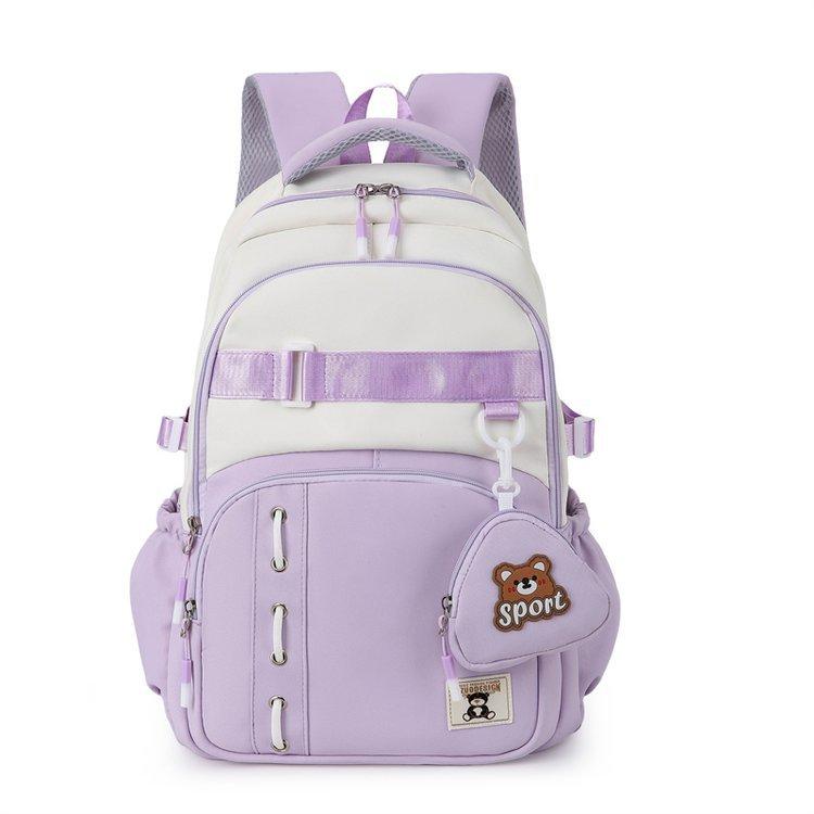 Schoolbag Korean version ins style high value large capacity schoolbag female junior high school high school student college student lightweight
