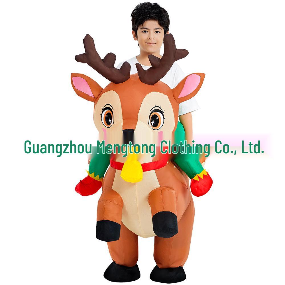 Christmas Inflatable Costume: Tree, Polar Bear, Moose, Snowman, Santa Claus for Stage Performance or Party.