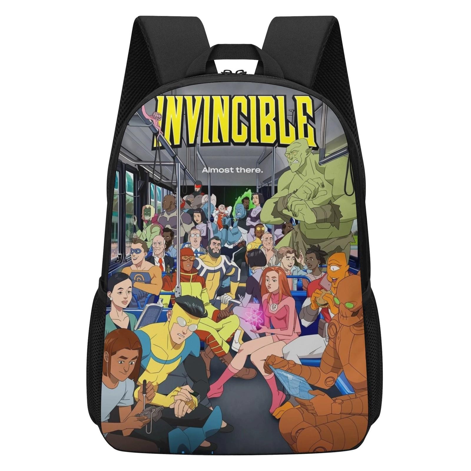 

Повседневная сумка через плечо с рисунком из мультфильма для учеников младших классов средней школы, рюкзаки большой вместимости One Size