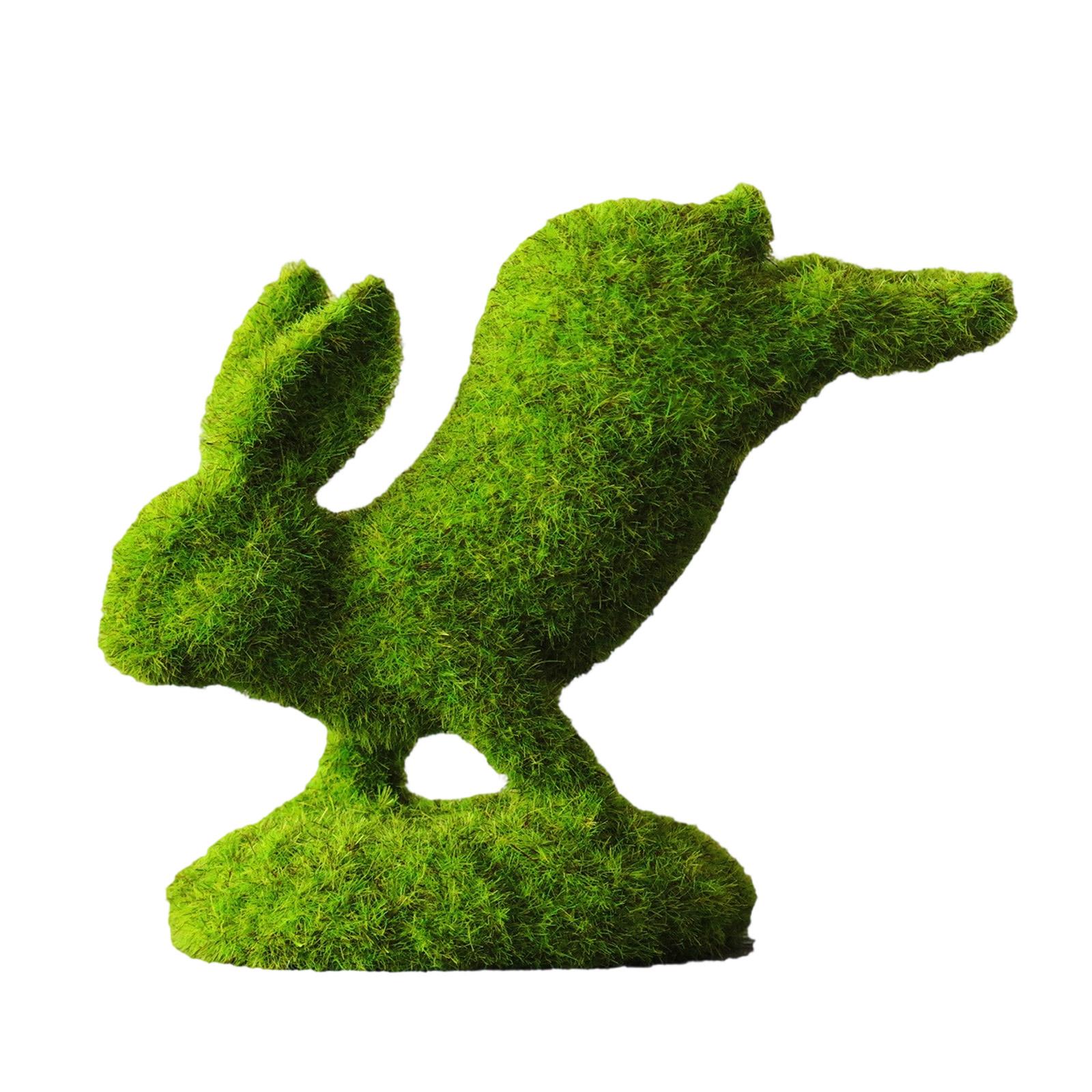 

Resin Plush Figurine, Home Garden Courtyard Decorative Item, Grassland Outdoor Display, Window Shooting Easter Figurine белый