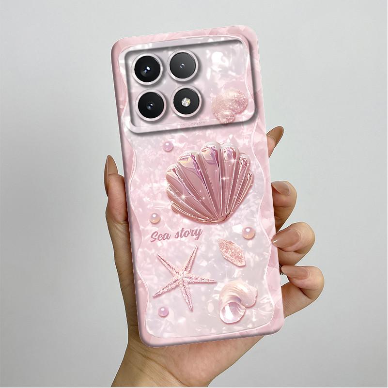 Shockproof Phone Case for Xiaomi Poco F6 Pro 5G Redmi K70 Pro Pretty Butterfly Flower Soft TPU Shell PocoF6Pro Bumper Back Cover