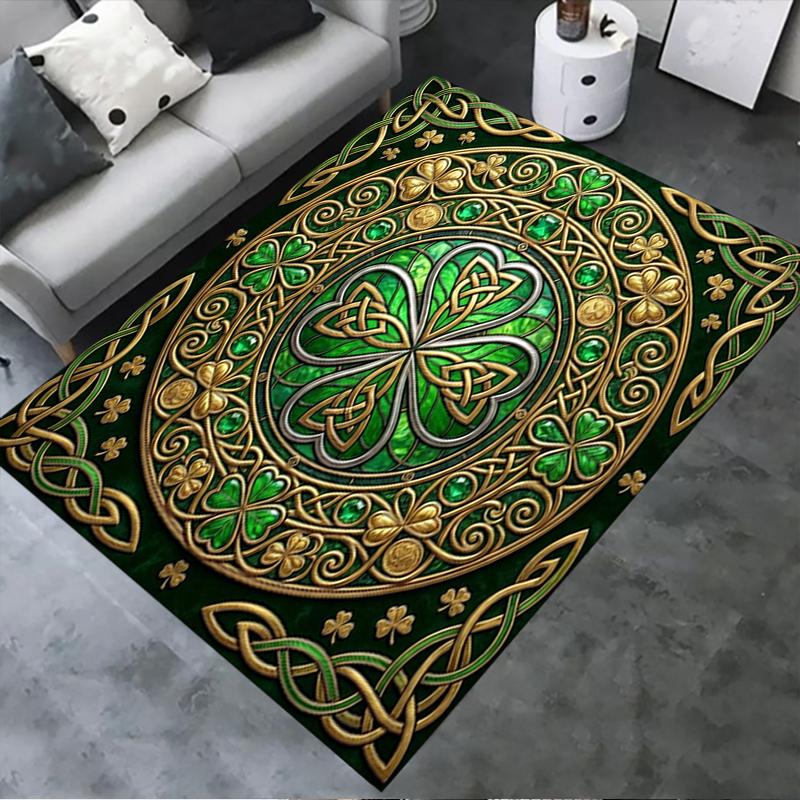 

2025 New St. Patrick s Day Carpet Rug for Living Room Bedroom Home Sofa Decoration,Kids play Non-slip Floor Mat12 40x60cm( 15x23in )