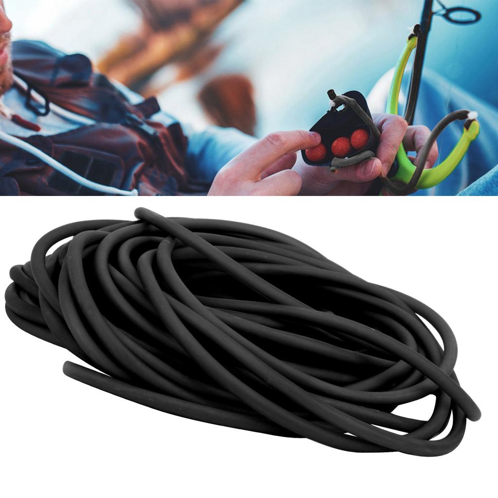 6090 20M   Catapult Latex Tubing Round Rubber Band Hunting Shooting Accessoryblack