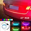 47"Rgb Car Rear Trunk Strip Light Tailgate Brake Drive Turn Signal Flow Led Lamp