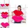 Luxuriös weiches rotes Lippenförmiges Plüschkissen Ideal für Komfort und Geschenke