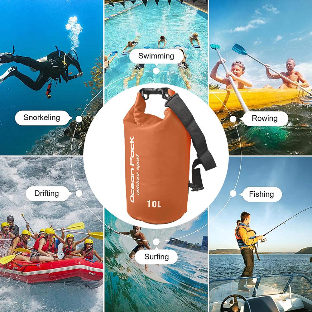 Outdoor Waterproof Bags Swimming Dry Sack for Kayaking Rafting Boating River Trekking Fishing Rafting Water Floating Gear Bags