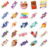 50/100 Pcs Cartoon Colorful Candy Stickers DIY for Stationery Box Phone Lunch Box Reward Atmosphere Decor Waterproof Decals