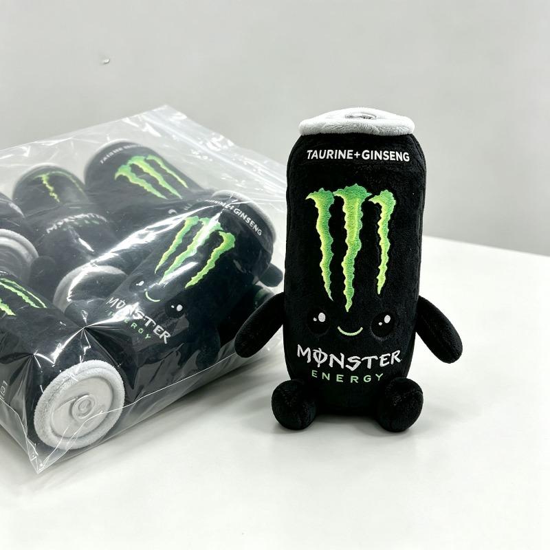 New Cute Zero Sugar Monster Energy Drink Plush Toy Cute Simulation Energy Drink Can Stuffed Doll Multi Color Soft Figure Home Decor Collectible Gift
