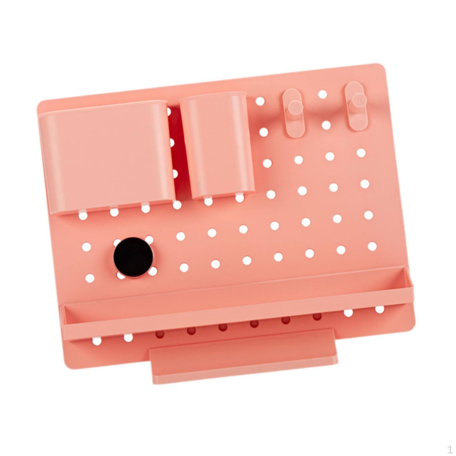 

Pegboard Desktop Organizers Crafts Organization Container Hook Brackets Storage Rack Shelf for помаранчевий