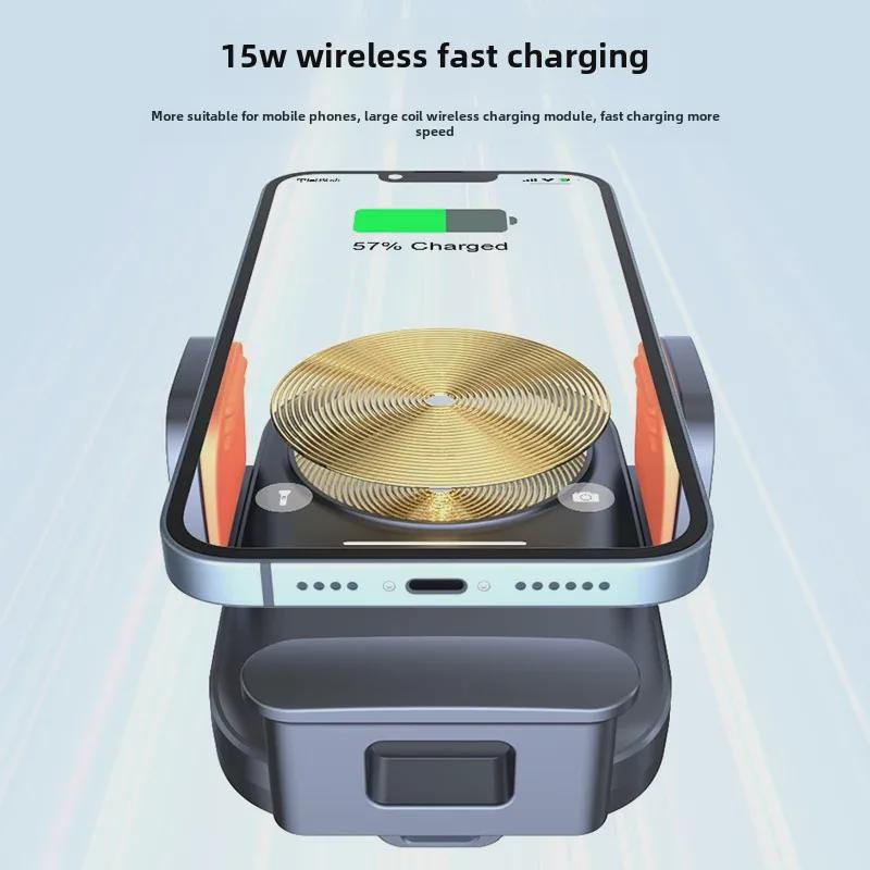 15W Wireless Fast Charging Car Phone Holder & Air Vent Mount