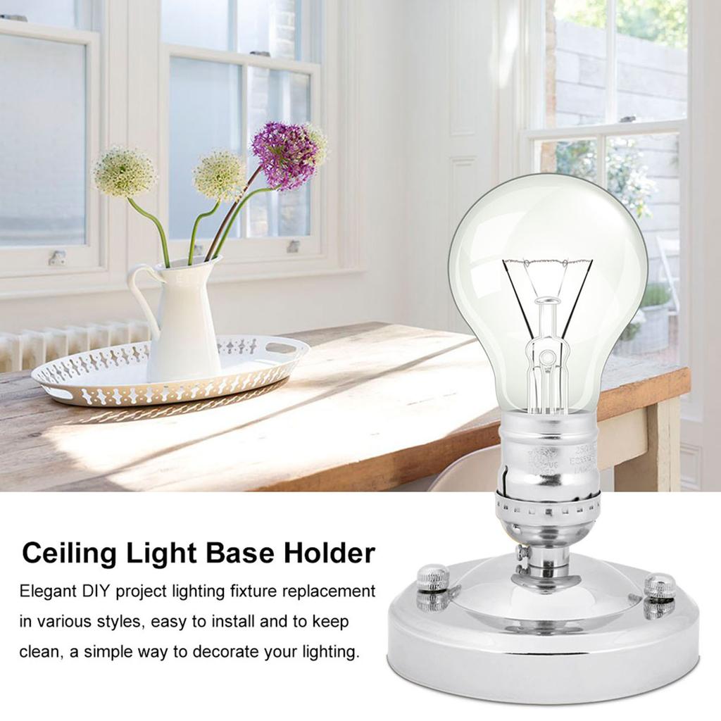 E26 E27 Vintage Industrial Ceiling Wall Light Base Holder Pendant Bulb Lamp Screw Socket