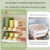 4Layers Fridge Egg Storage Box Automatic Rolling Eggs Holder Rack Ladder Style Refrigerator Eggs Dispenser Egg Organizer Holder