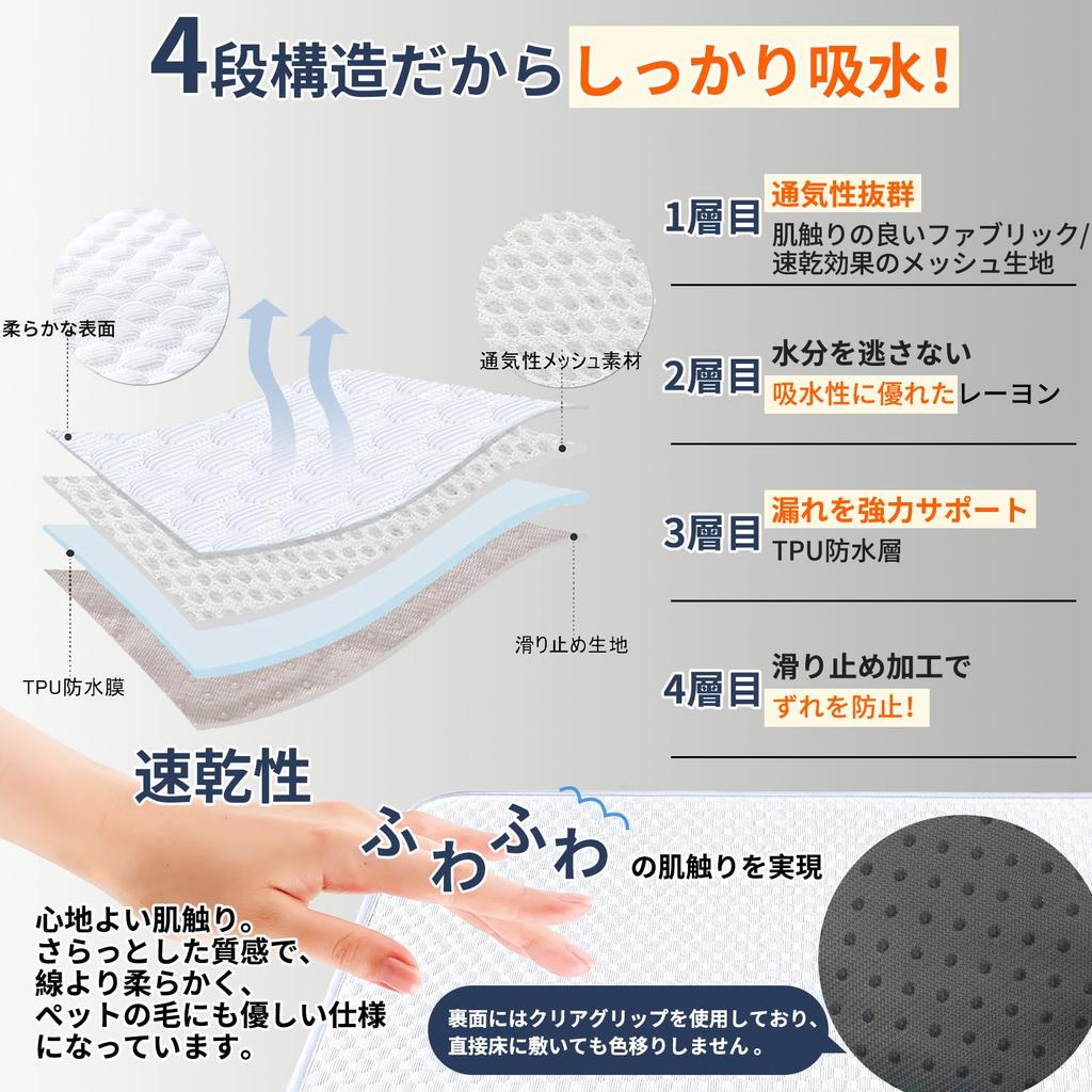 Paerduo Washable Pet Super Dog and Cat Toilet Pet Pet Toilet Suitable for Medium and Large Also Usable As a Care Mat for Humans Pads, Absorbent,