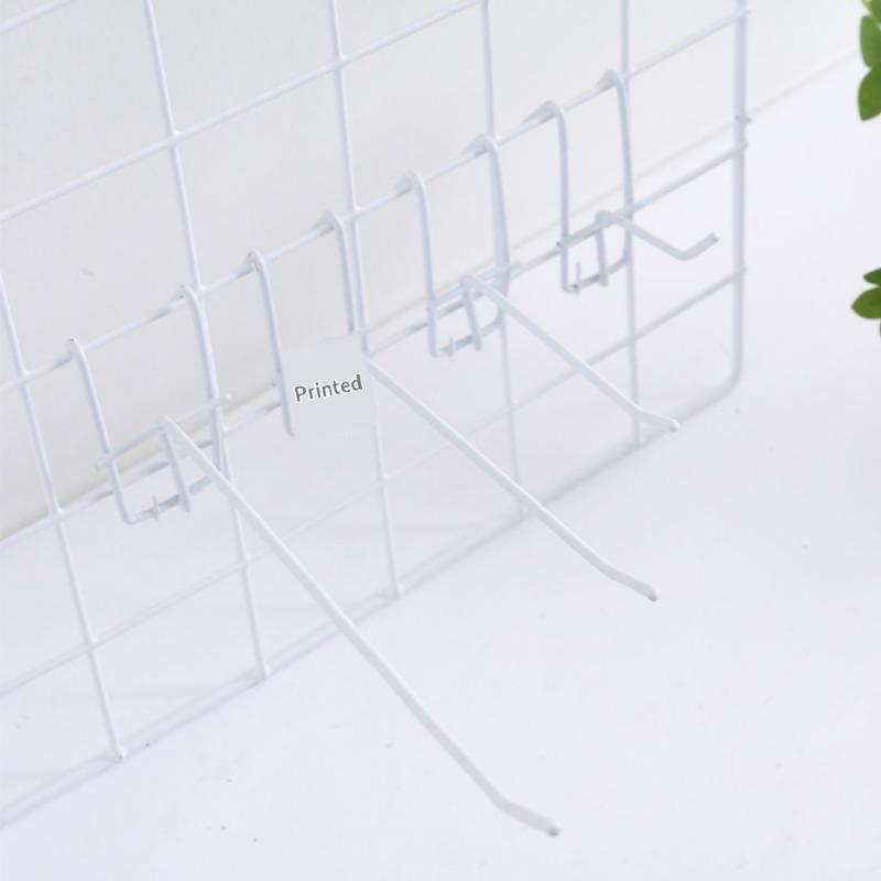 1Pcs 3.2mm Thickness Supermarket Iron Wire Mesh Hanging Hooks 5/10/15/20cm Screen Hooks Iron Grid Hooks For Screen Grid