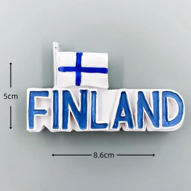 Finland Fridge Stickers Helsinki Travelling Souvenirs Home Decoration Message Board Magnetic Stickers Gifts Fridge Magnets
