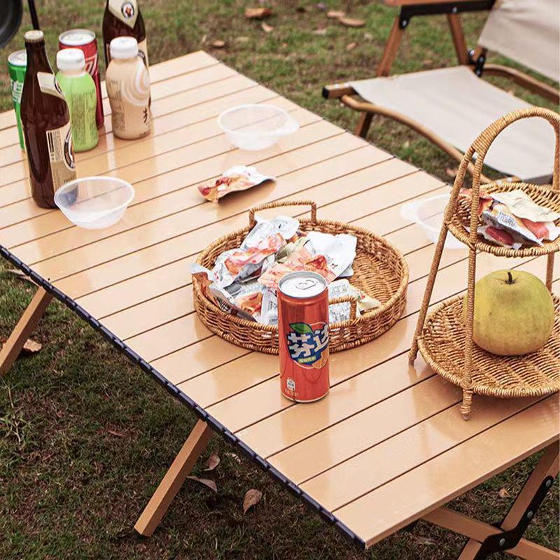Portable Outdoor Folding Camping Table & Chairs Set – Roll-up Picnic & Stall Equipment