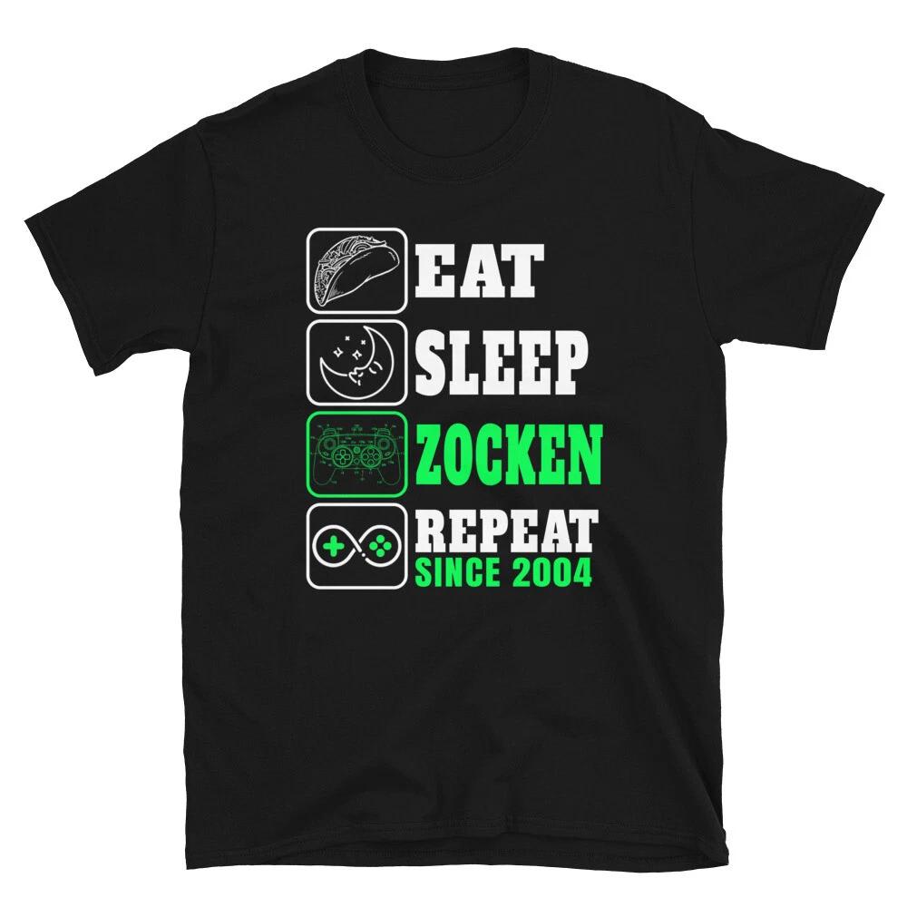 Gamer Gift - Eat Sleep Zocken Since 2004 to gamble T-shirt XL