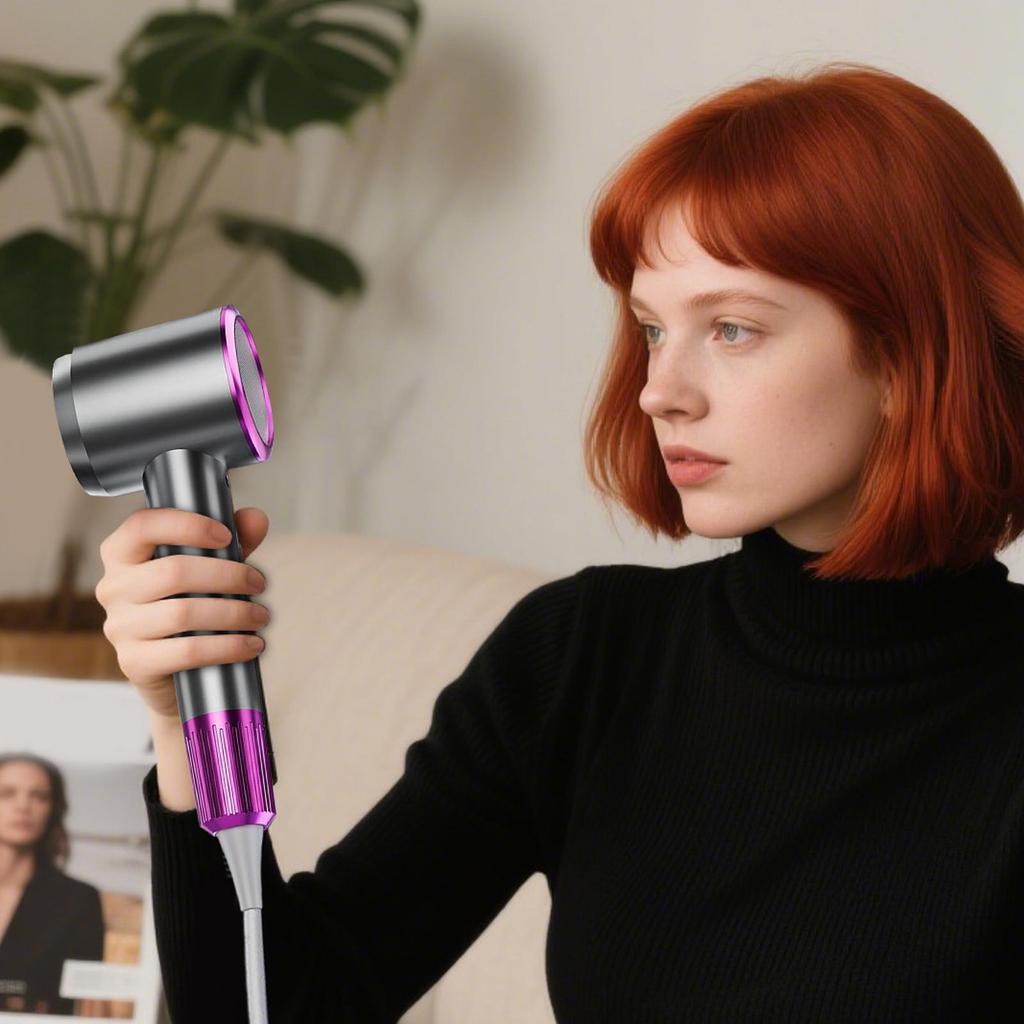 Hair Dryer Blue Light Negative Ion Quick Drying Silent Hair Dryer Curling Straightener Hairdryer For Styling Drying Women Travel