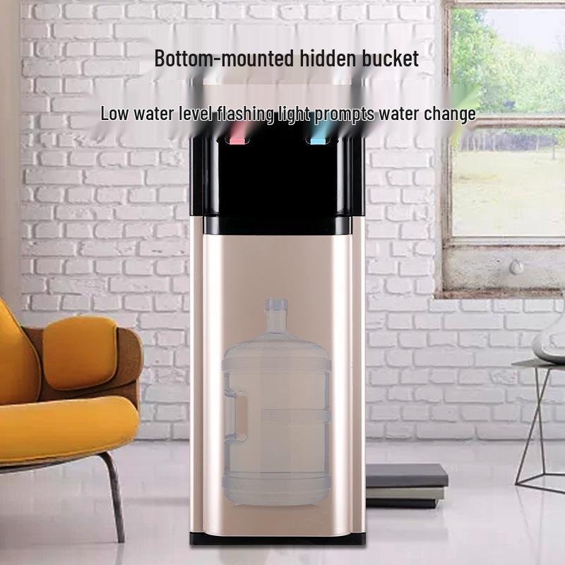 Qinyuan Intelligenter vertikaler Wasserspender: Bodenmontiert, Dual-Use für Tee, Kühlung & Heizung, Vollautomatisch für den Heimgebrauch