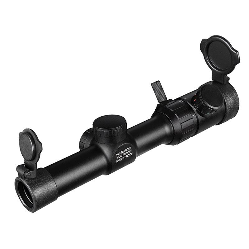 FIRE WOLF 1-4x20 Rifle Scope Green Red Luminous Scope Rangefinder Crosshair Optical Sight Hunting Scope