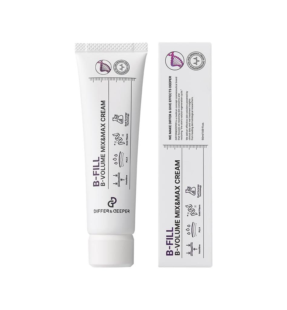 DIFFER&DEEPER B Volume Volufiline Mix & Max Cream 50ml Firming, Elasticity Care, Moisturizing Face Cream, Korean Cosmetics, Skincare