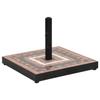 VidaXL Parasol Base Terracotta and White Square 12 Kg 362226