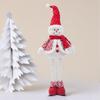 Retractable Festive Ornaments Santa Deer Snowman Polyester Sculpture Space Saving Tabletop Holiday Display