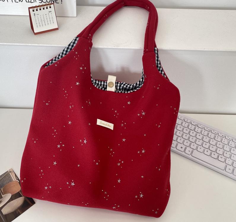 Korean Star Sequin One-Shoulder Tote Bag - Versatile Women's Shopping & Outing Bag