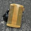 Green Sandalwood Fine-Toothed Lice Comb with Free Engraving - Anti-Dandruff Hair Care Tool