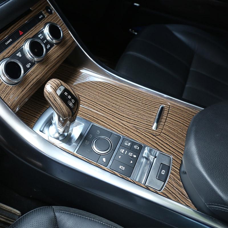 Carbon Fiber Car Center Control Panel Cover Decoration Sticker For Land Rover Range Rover Sport 2014-2017 Car Accessories