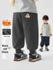 European Boys' Fleece-Lined Winter Sports Sweatpants 2025