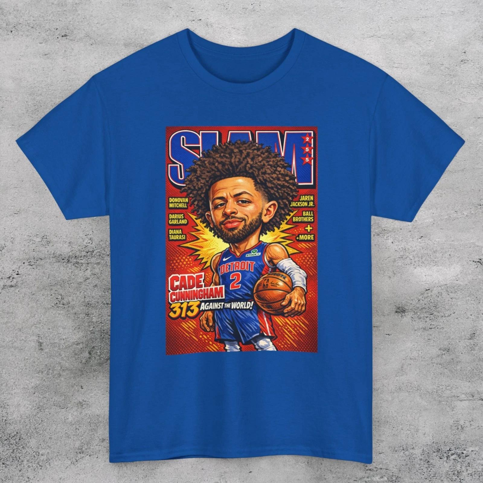 Cade Cunningham TRIBUTE SLAM COMIC VARIANT COVER UNISEX T Shirt S