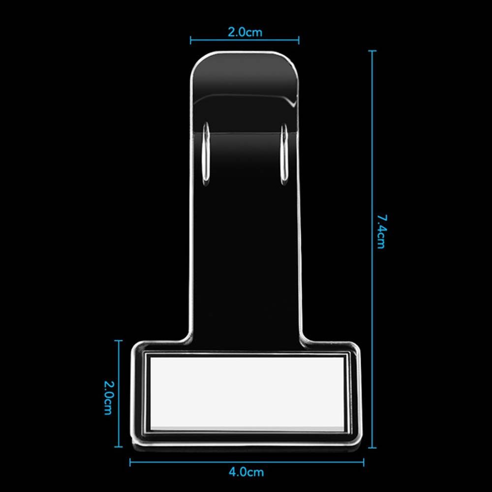 With Adhesive Tape Parking Ticket Holder Invoice Tickets Holder Permit Clip Transparent Card Clips