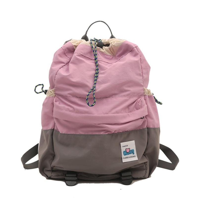 Trendy Geometric Pattern Canvas Backpack For Boys And Girls With Breathable Design