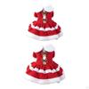 Christmas Dog Costume Dress Puppy Holiday Clothes Cosplay for Dogs