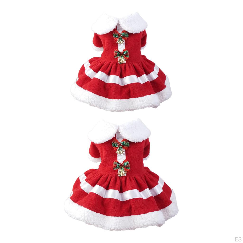 Christmas Dog Costume Dress Puppy Holiday Clothes Cosplay for Dogs