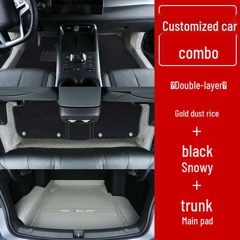 Double Layer Floor Mats for BYD Qin Plus/Plus DMi/Plus EV