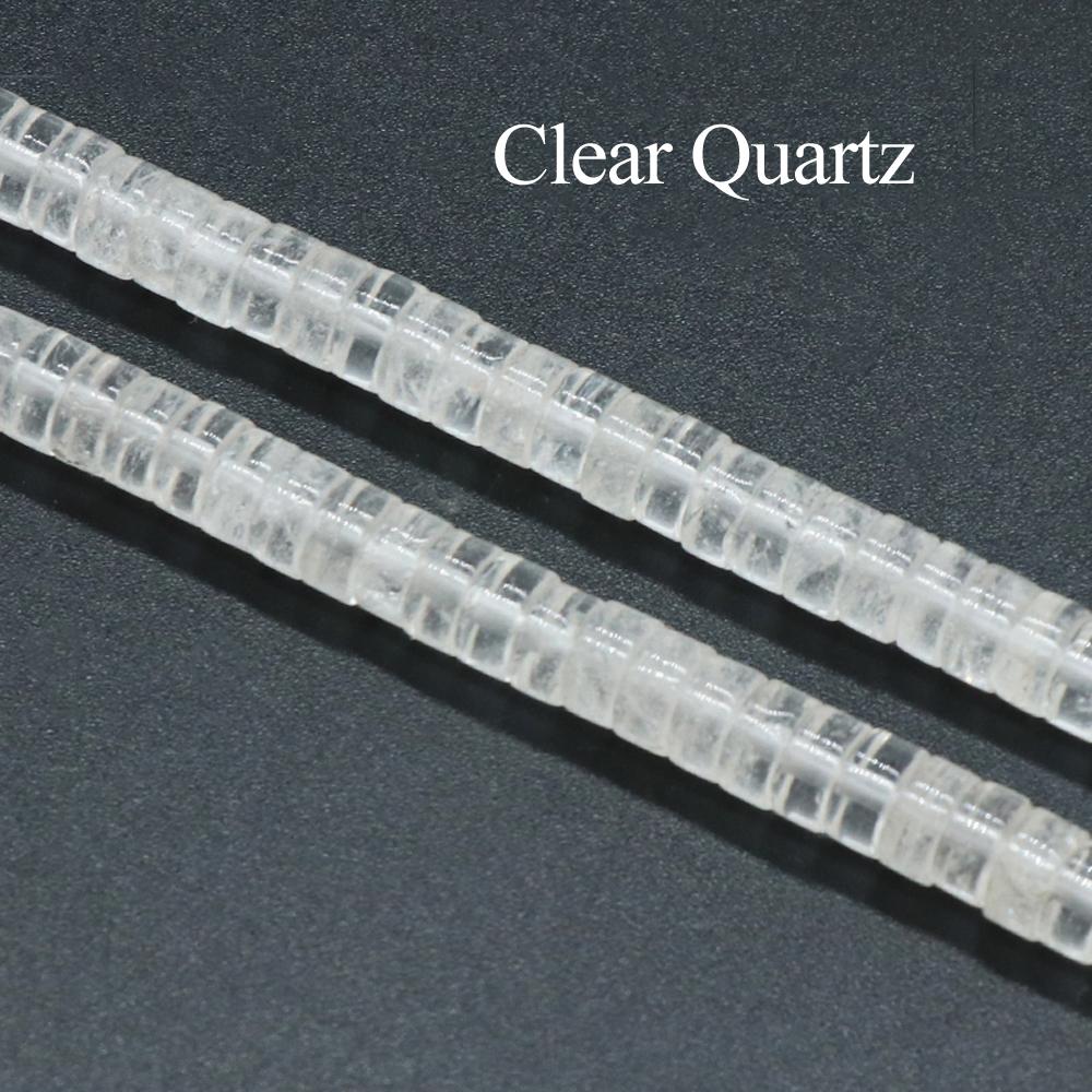 1 Strang, Heilkristallperlen, Runde Scheibe Naturstein Edelsteine Lose Abstandshalterperlen für Schmuckherstellung DIY Halskette Armband Fußkettchen Zubehör