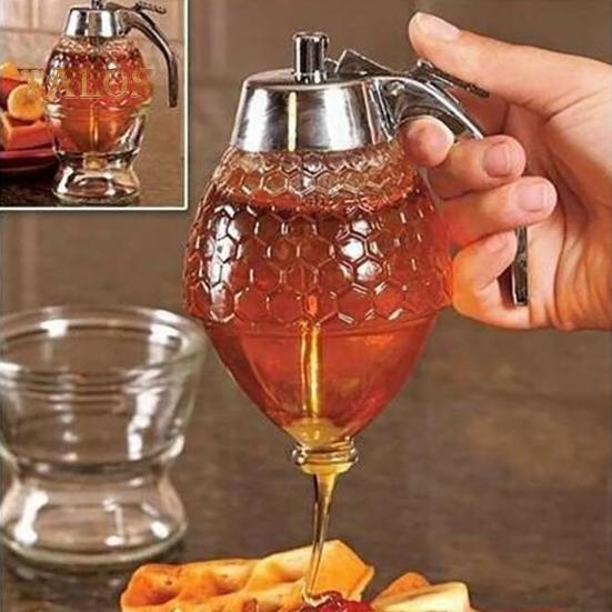 200ml Honey Drip Allfashionmall Transparent Dispenser Kitchen Juice Syrup Container Jar Pot