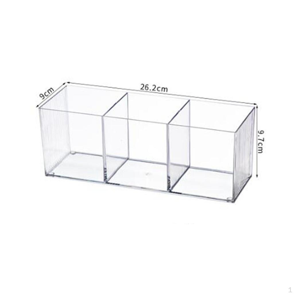 Organizer Brush Holder Compact Container Display for Tabletop Bedroom