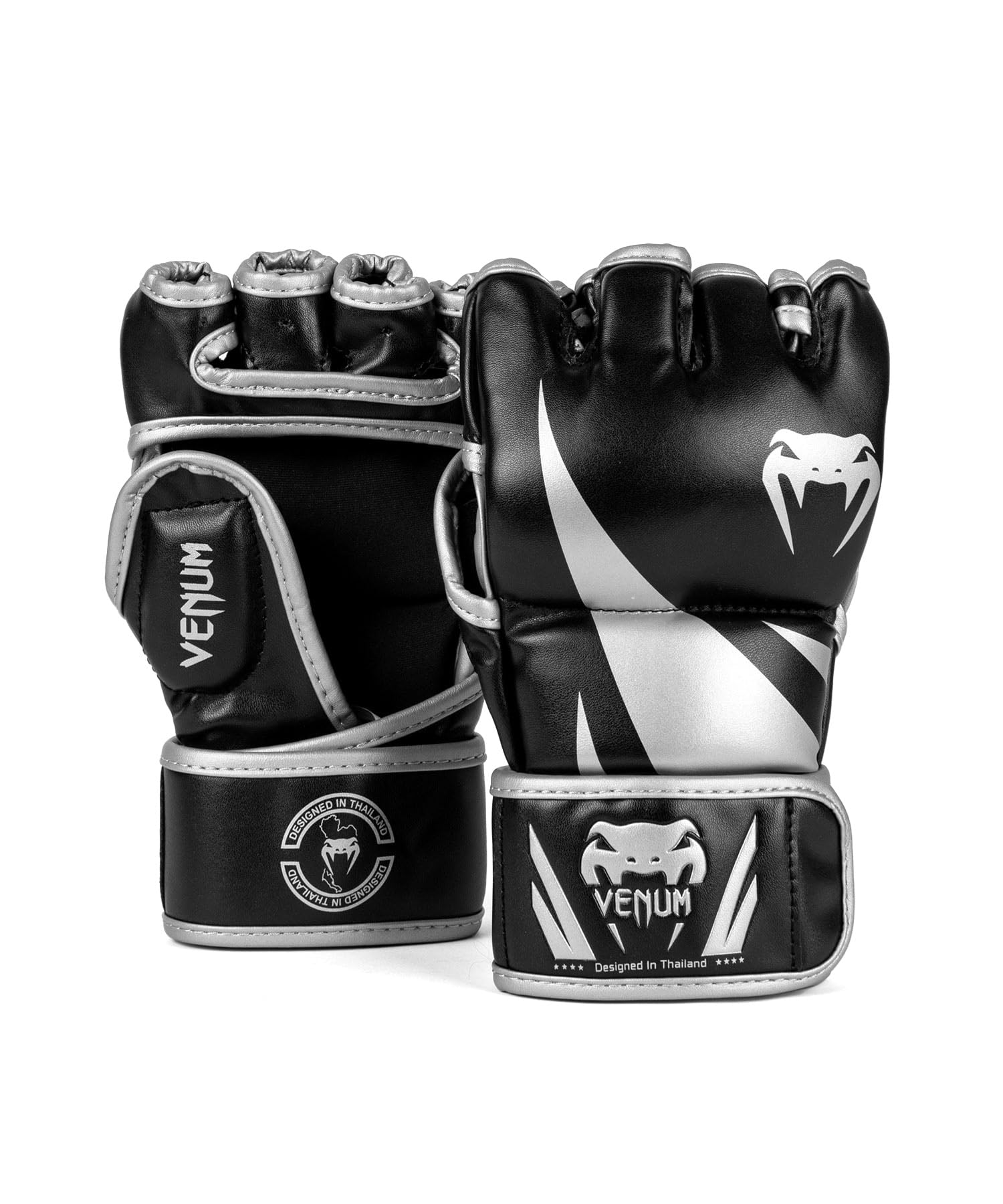 

VENUM Open Finger Gloves x VENUM-2051 (Black Silver, Medium)