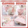 Summer Dog Harness Dresses with Leash Set Pet Dogs Clothes Bow Tie Bust Back Dress Puppy Clothing Cute Fashion Outfit Pet Item